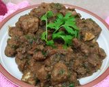 A picture of step 5 of Beef Masala.