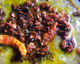 A picture of step 4 of Dal spinach kadaiyal.
