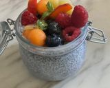 Une image de l'étape 5 de 🍯Sweet bowl chia 🥣fruits de saison 🍑🍒.