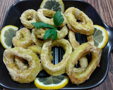 Foto del paso 5 de la receta: Anillas de calamar rebozadas (sin aceite)