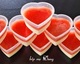 Hình bước làm 9 của món Panna cotta dưa hấu