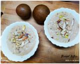 A picture of step 7 of Chikoo Kheer.