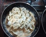 Foto del paso 6 de la receta: Capeletis caseros de espinaca y pollo a la crema de champignon