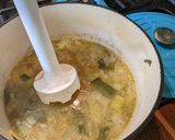 A picture of step 4 of Creamy leek and potato soup.