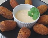 A picture of step 7 of Asparagus and Gorgonzola Croquettes.