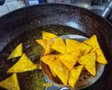 A picture of step 5 of Homemade Doritos Chips With Cheese Sauce & Salsa.