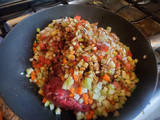 Bistec sencillo con verduras