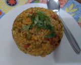 A picture of step 4 of Wheat Daliya Pulao.