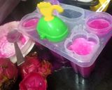 A picture of step 2 of Detoxify dragon fruit pop sticks.