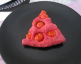 A picture of step 8 of Pink Focaccia with Cherry Tomatoes.