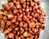 Gambar langkah 1 resipi Kuah kacang dan nasi impit.