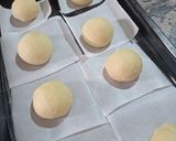 A picture of step 2 of Chocolate Lemon glaze doughnuts.