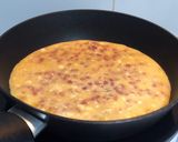 Foto del paso 5 de la receta Tortilla francesa de jamón serrano y queso