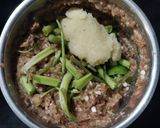 A picture of step 2 of Amla, wood apple chutney.