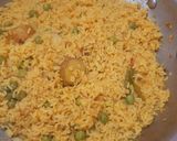 A picture of step 4 of Aloo-Matar Ande Ki Tahari.