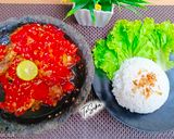 Foto langkah ke 5 dari resep 273. Ayam Penyet Sambal Merah|| Pedas dan Bikin Nagih.