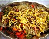 Hình bước làm 10 của món Miến xào Japchae Hàn Quốc