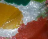 A picture of step 6 of Star rainbow cookies.