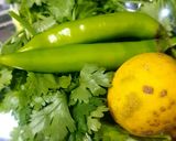 A picture of step 1 of Green chutney.