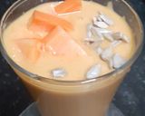 A picture of step 3 of Papaya Pear Coconut Smoothie with Roasted Sunflower Seeds.
