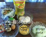 Foto langkah ke 1 dari resep Olahan pepaya: Bakwan alias ote-ote isi pepaya jagung.