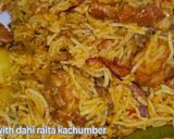 A picture of step 6 of Hyderabadi Mutton Tahari.