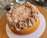 Foto del paso 16 de la receta: TARTA de CUMPLEAÑOS con Crema de Kinder Bueno y Ganaché de Chocolate Blanco (con nata)