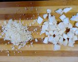 A picture of step 1 of Paneer Masala Omelette.