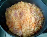 Foto del paso 1 de la receta: Arroz con chorizo y butifarra y alitas BBQ