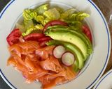 Une image de l'étape 4 de Salade de saumon fumé - Vinaigrette moutarde et sésame.