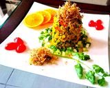薑黃翡翠木須銀魚炒飯（創意料理）的食譜步驟2照片