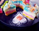 रेनबो मिल्क जेली (rainbow milk jelly recipe in Hindi) रेसिपी चरण 9 फोटो