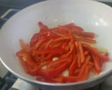 A picture of step 1 of Danny's tomato and pepper chicken.
