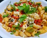 A picture of step 5 of Arrabbiata Macaroni Pasta.