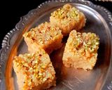 A picture of step 6 of Egg Barfi.