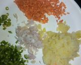 A picture of step 1 of Vegetables Poha balls.