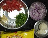A picture of step 1 of Punjabi Maggi.