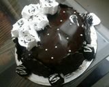 A picture of step 7 of Chocolate ganache cake.