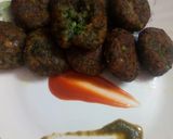 A picture of step 5 of Hara bhara (spinach) kabab.
