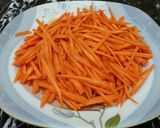 A picture of step 1 of Instant Carrot Achar.