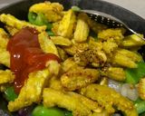 A picture of step 3 of Simple Baby corn Manchurian.