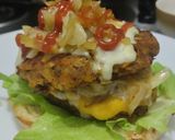 Foto del paso 15 de la receta: Hamburguesa de frijol, soja texturizada y vegetales🫘🧅🍔