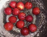 A picture of step 1 of Fresh Plum Chutney 🤤🍒.
