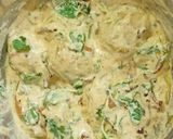 A picture of step 3 of Dum aloo biryani.