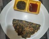 बेसन और पालक का चीला (Besan aur palak ka cheela recipe in Hindi) रेसिपी चरण 4 फोटो