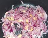 A picture of step 8 of Spaghetti with sossi chunks.