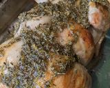 A picture of step 10 of Honey lemon thyme roast chicken.