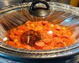 A picture of step 2 of Crockpot Beef Polska Kielbasa.