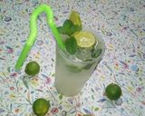 A picture of step 1 of Virgin mojito mocktail.