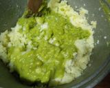 A picture of step 2 of Mashed mukimo ya minji.